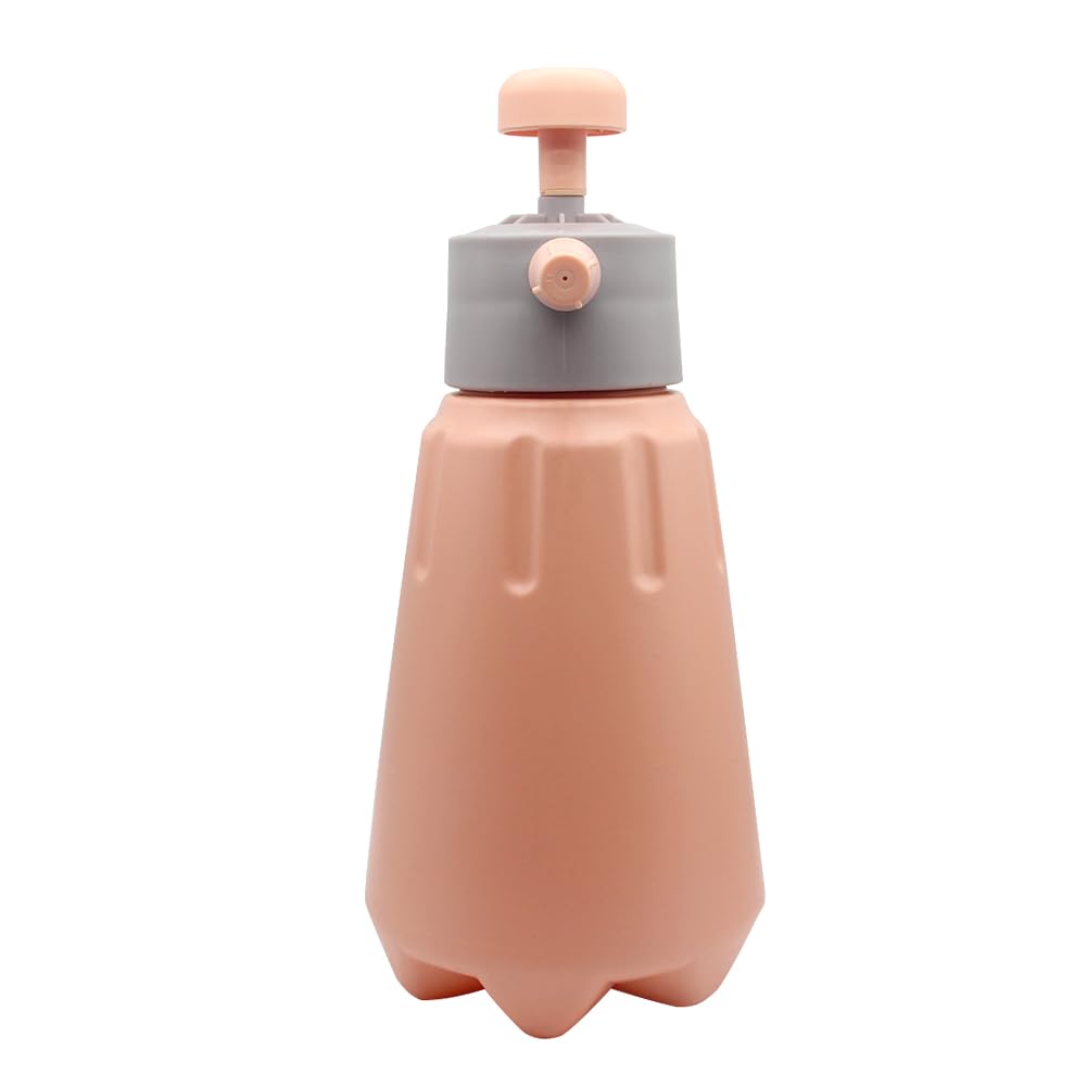 Joywayus 68oz/0.5Gallon Coral Pink Garden Pump Sprayer with Safety Valve Portable Yard & Lawn Sprayer for Spraying/Watering/Home Cleaning/Car Washing