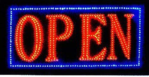 High Energy Efficiency (More LEDs Less Power) Open Sign Vivid Attention Catcher Animated LED Neon Business Light Classic Look (LN32)