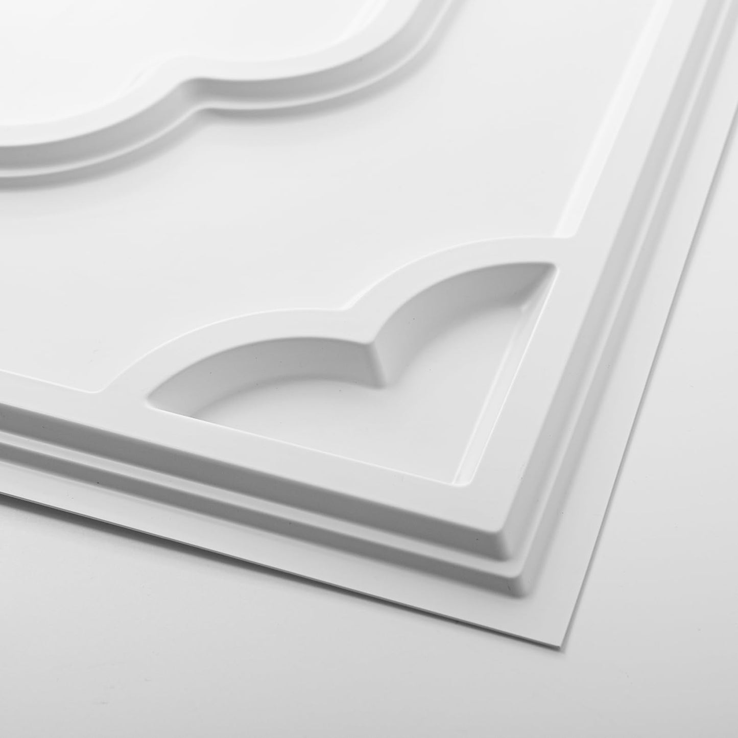 Art3d 12-Pack Drop Ceiling Tiles 2x4 Ft, Decorative PVC Ceiling Covering Panels 24x48 Inch for Basement Bathroom Kitchen, Cover 96 Sq.Ft, White