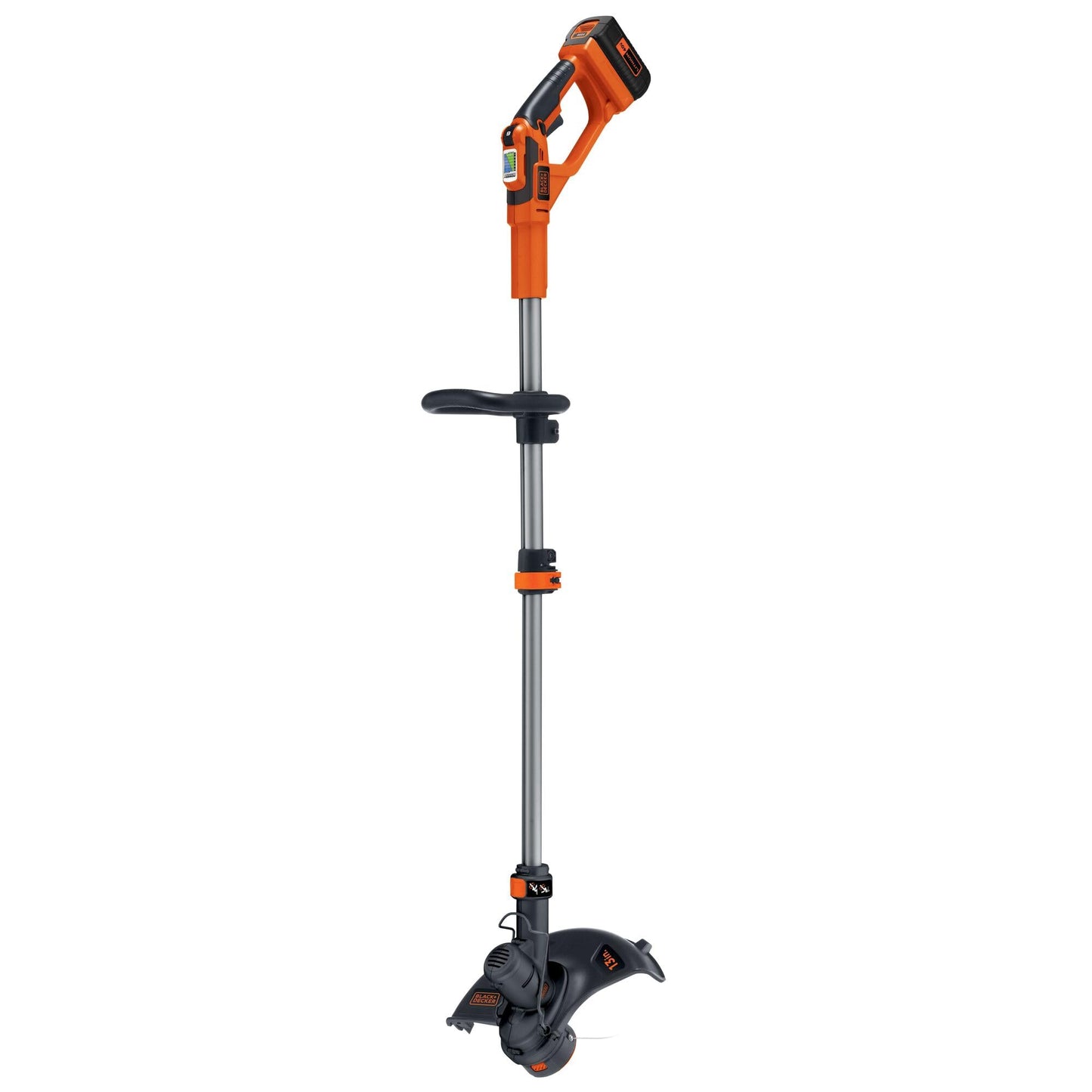 BLACK+DECKER 40V MAX 13 in String Trimmer Edger Cordless with Adjustable Telescoping Pole, 2 in 1 Weed Wacker Lawn Edger, Includes Battery and Charger (LST136)