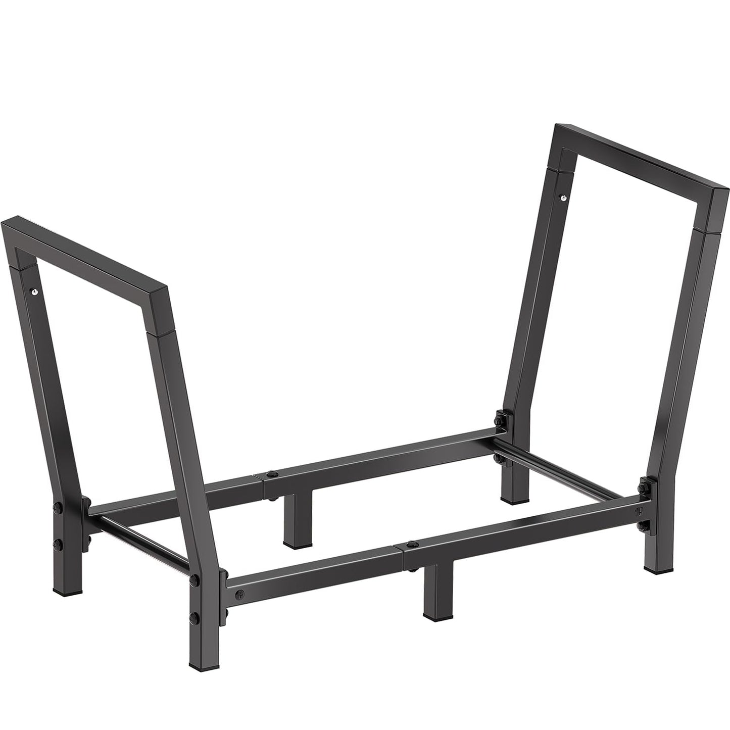 Minicloss 34 Inch Firewood Rack Outdoor Indoor, 2.7ft Wood Storage Rack Stand, Heavy Duty Fire Wood Holder for Fireplaceļ¼Blackļ¼