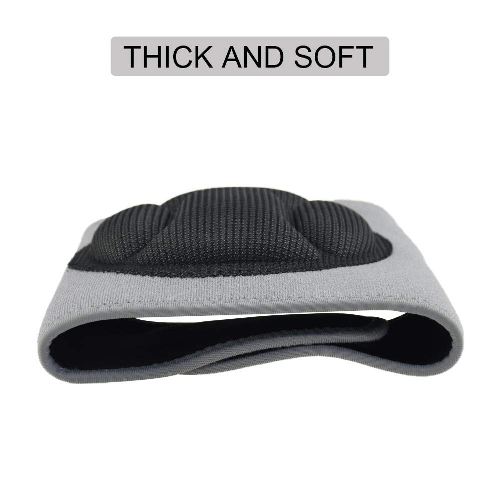 JYSW Knee Pads Comfortable Non-Slip, Thick Extra Foam Cushion kneepads for Scrubbing Floors, Gardening, Yoga & Construction, Soft Inner Liner, Strong Double Straps and Adjustable Easily for women(L)
