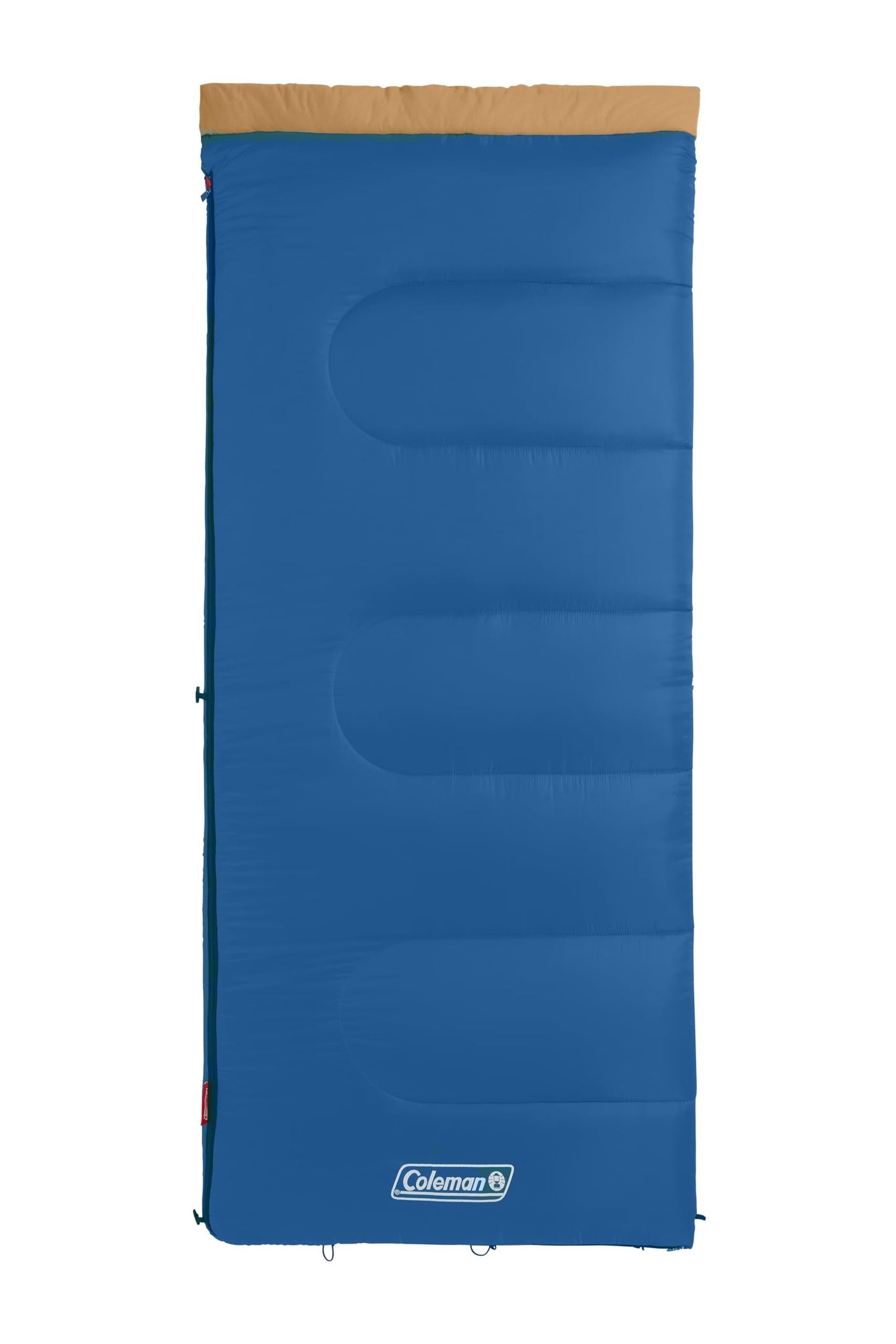 Coleman Brazos 20/30°F Adult Cool-Weather Sleeping Bag with No-Snag Zipper & Stuff Sack, Machine Washable