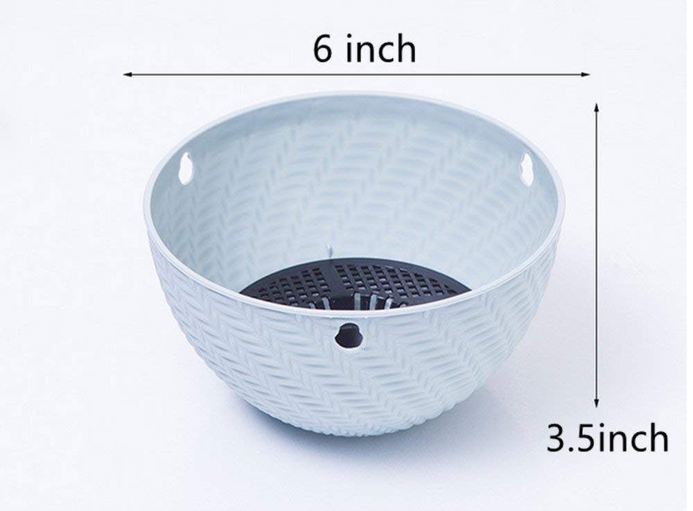 Hanging Planters Set of 5 Flower Pots Outdoor Planting or Storage for All House Plants,Flowers,Herbs, African Violets,3.5H × 6"Diameter Self-Watering Flower Pot Container White - Metal Chain