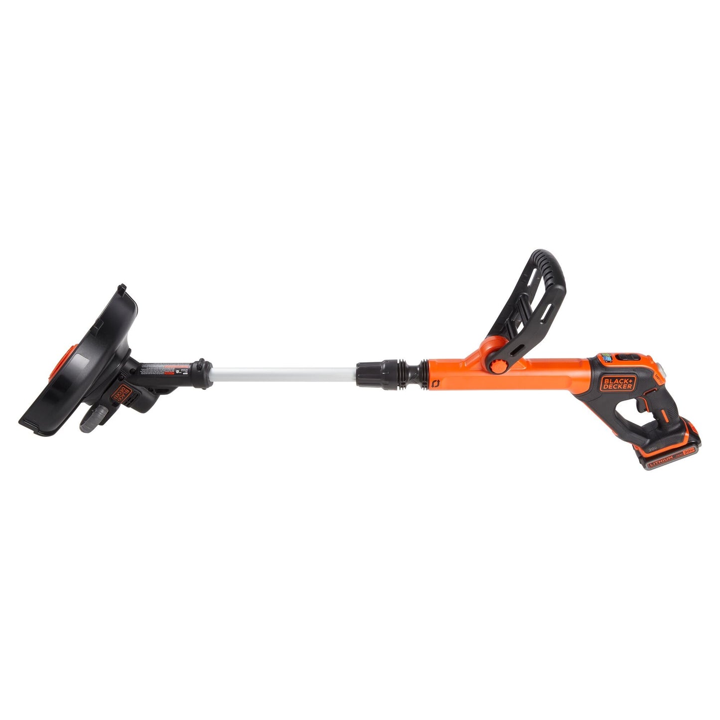 BLACK+DECKER 20V MAX 12 Inch Weed Eater Cordless String Trimmer and Wheeled Edger Lawn Tool with Spool, 2.5Ah Battery and Charger Included, Lightweight, 2 Speed PowerDrive (LST522)