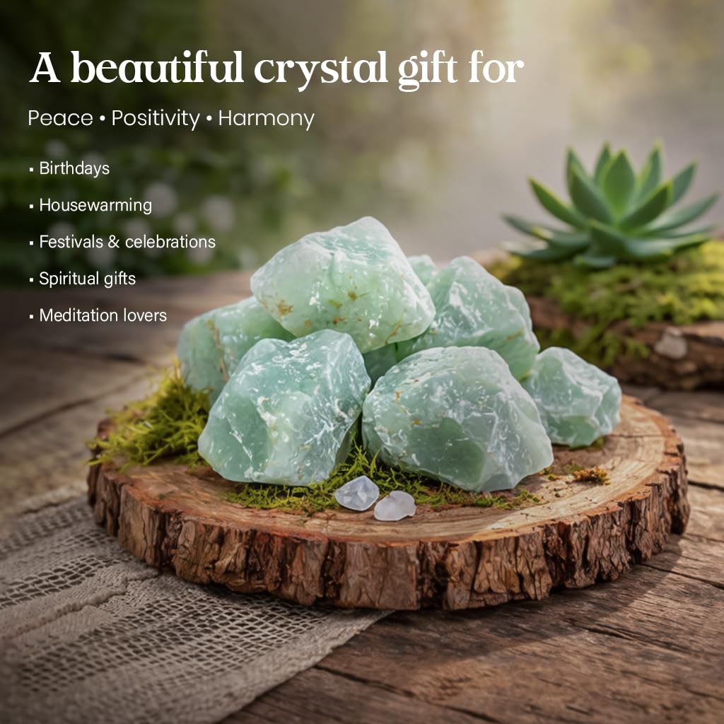 "650+ Carats, 3 Pc Green Jade Rock Rough Stone 2540 mm Raw Crystals Rock Crystals and Healing Stones Rough Gemstones Rock Collection for Beginners Used as Crystal Therapy, Meditation, Reiki"