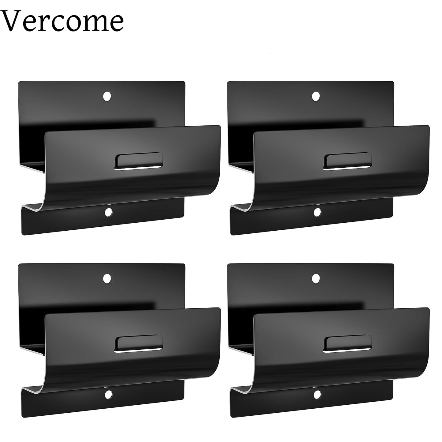 Vercome Ladder Hooks for Garage Wall, Wall Mount Heavy Duty Hook for Ladder Patio Furniture, Wheelbarrow, Chair & Ladder, Hanging Bike Hooks for Garage Organization and Storage (4 Pack)