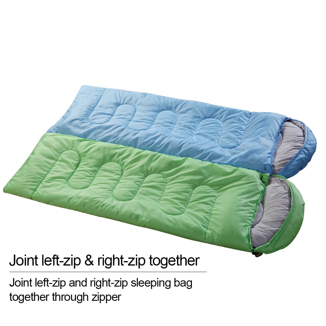 FARLAND Sleeping Bags for Adults Teens Kids with Compression Sack Portable and Lightweight for 3-4 Season Camping, Hiking,Waterproof, Backpacking and Outdoors