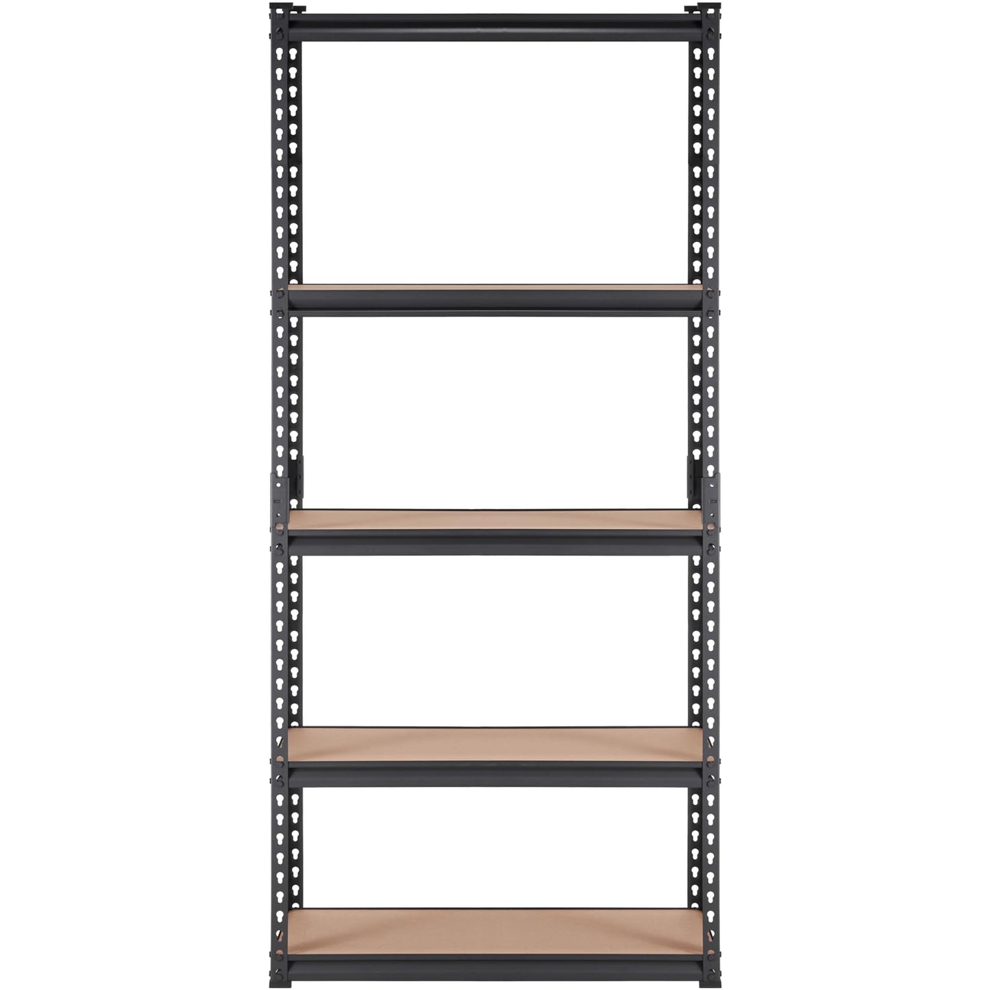 VEVOR Storage Shelving Unit, 5-Tier Adjustable, 2000 lbs Capacity, Heavy Duty Garage Shelves Metal Organizer Utility Rack, Black, 36" L x 18" W x 72" H for Kitchen Pantry Basement Bathroom Laundry