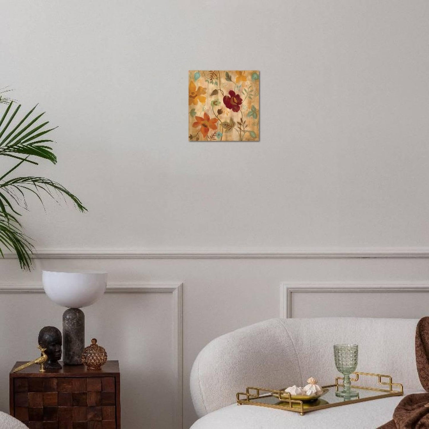 ART.COM Wall Art Print Antique Embroidery I by Silvia Vassileva, 16" x 16"