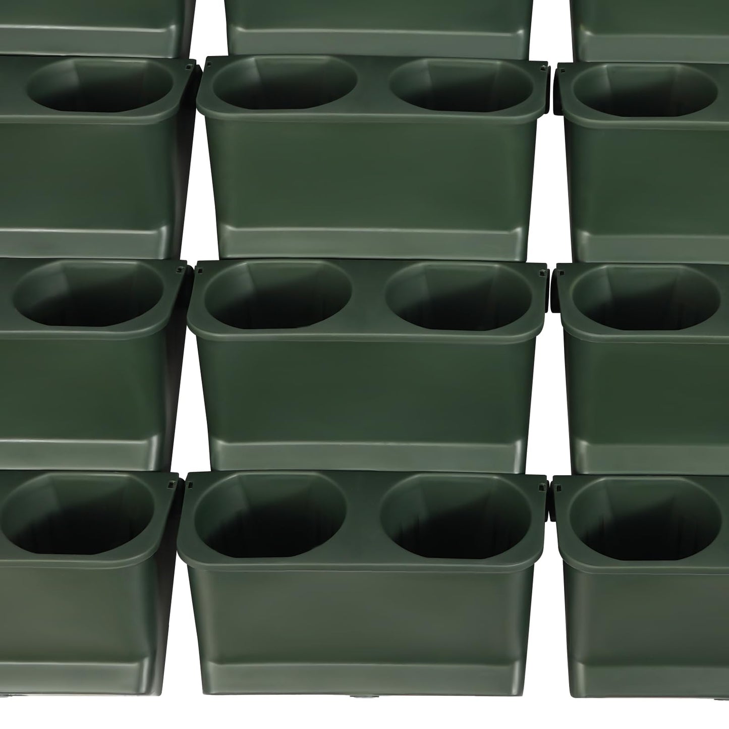 NEATOOM Self-Watering Vertical Garden Wall Planter - 30 Pots Indoor Outdoor Wall-Mounted Planter with Cotton Rope Irrigation, Vertical Wall Planters for Living Rooms, Balconies, Corridors