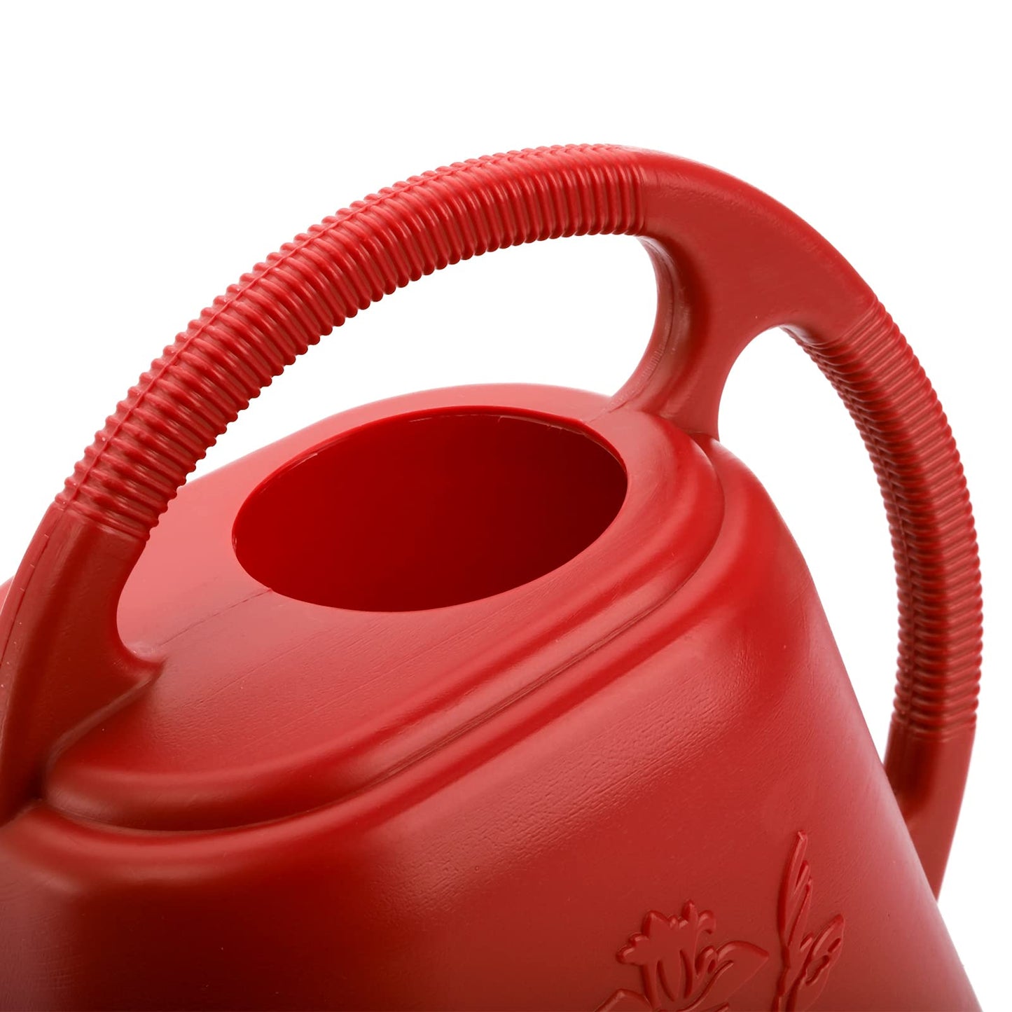 Fasmov 1-Gallon Plastic Watering Can with Comfortable Handle, Garden Watering Cans Long Spout for Indoor Outdoor Watering Plants, Burnt Red