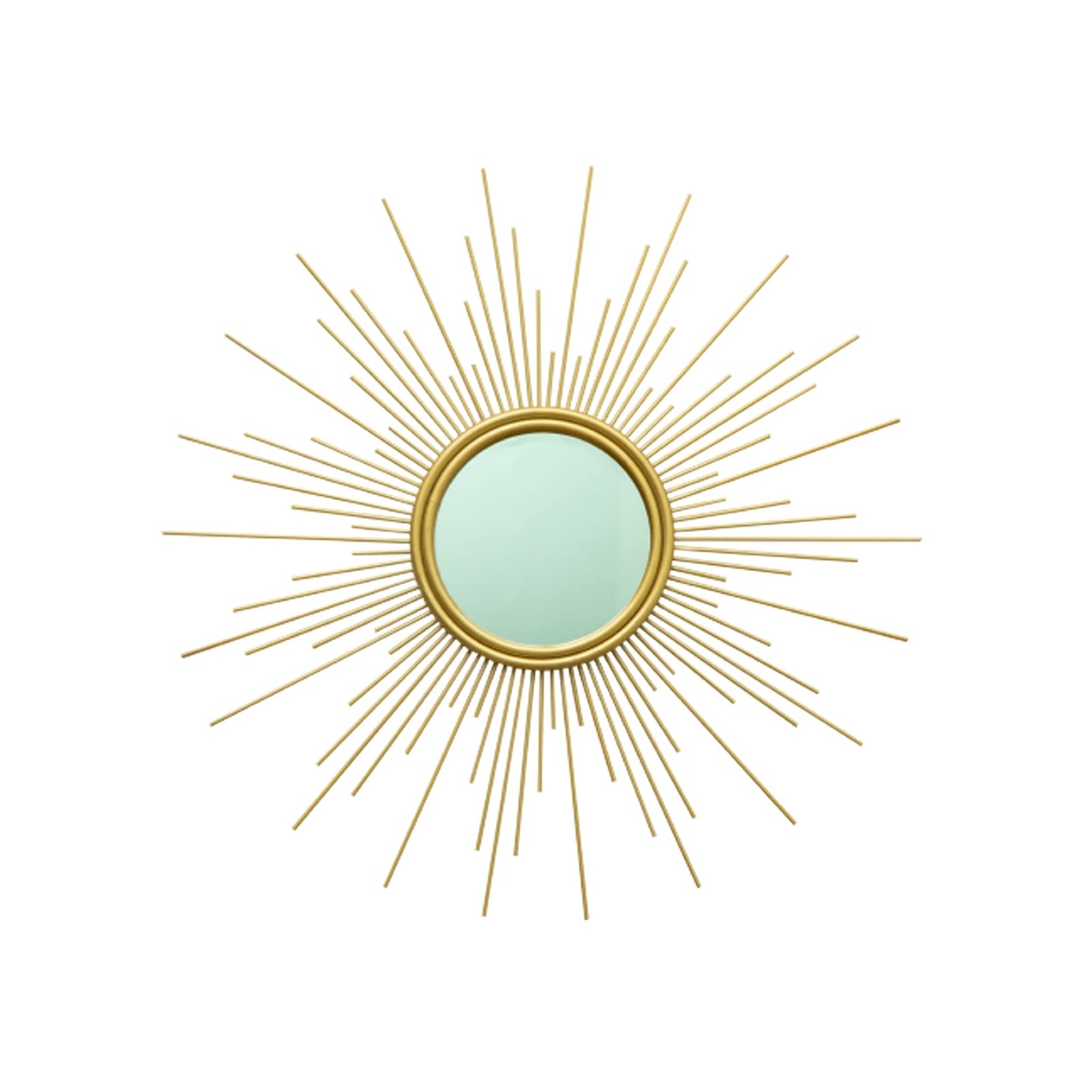 MAIKAILUN 24'' Gold Sunburst Wall Mirror Boho Home Decor Mordern Round Hanging Wall Art for Living Room/Bedroom/Bathroom/Entryway