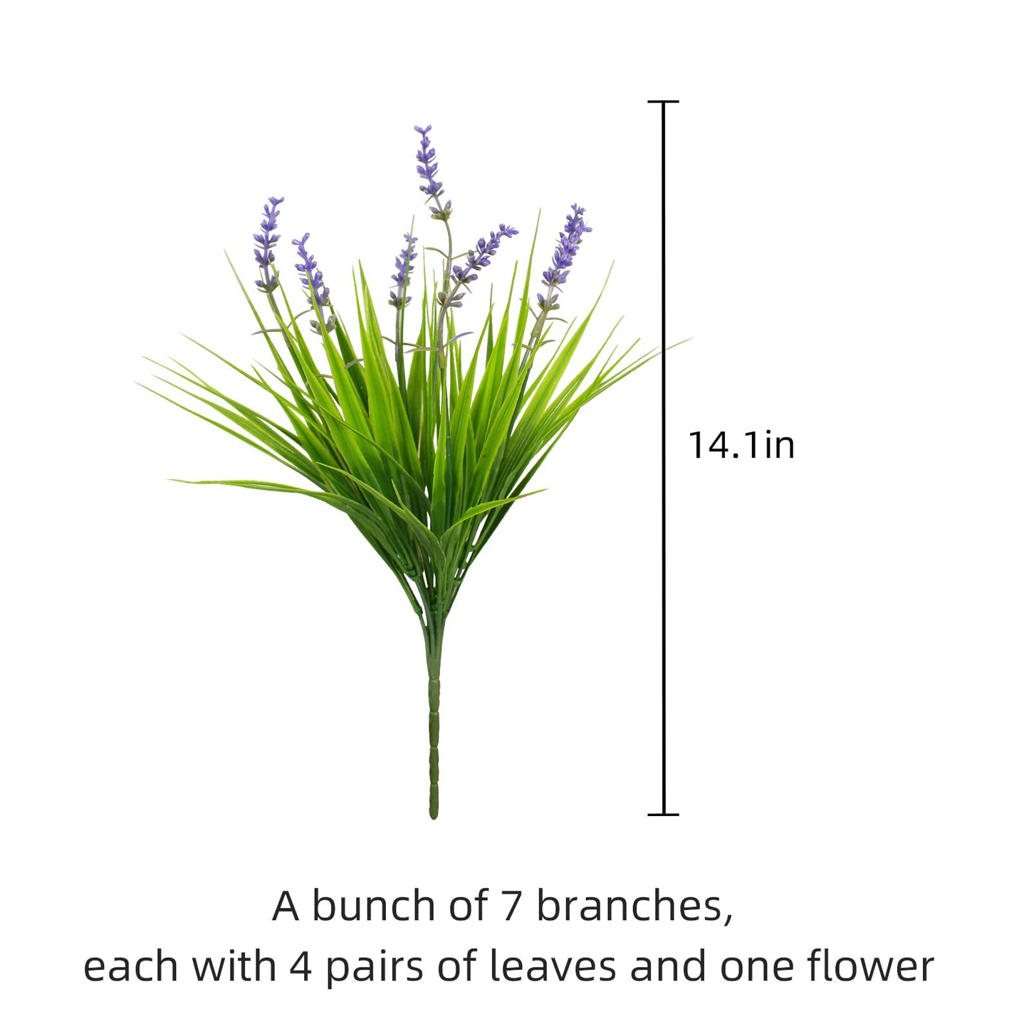 alyptus 12 Bundles Artificial Plants Outdoor Fake Monkey Grass with Flowers for Pot UV Resistant Plant Decor for Window Garden Patio Hanging Planter Pathway Front Porch (Grass with Flowers)
