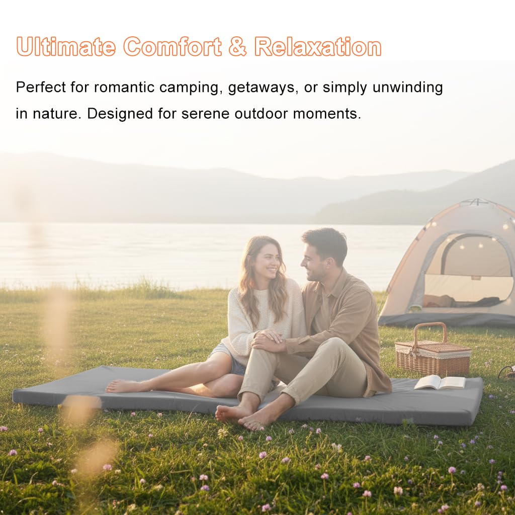 YJPCKH Roll Up Foam Camping Mattress - 30D High-Density Foam Sleeping Pad with Travel Bag - Portable Floor Mat for Tent, Car Camping & Guest Bed (Cot(72X24))