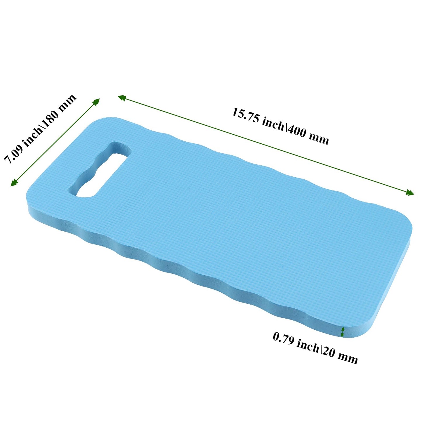 MAHIONG 6 Pack Garden Kneeling Pads, 20mm Thick Foam Knee Pad, Kneeler Mat for Long Gardening Hours, Yoga, Prayer and Exercise 16 x 7 x 0.8 Inch, Blue