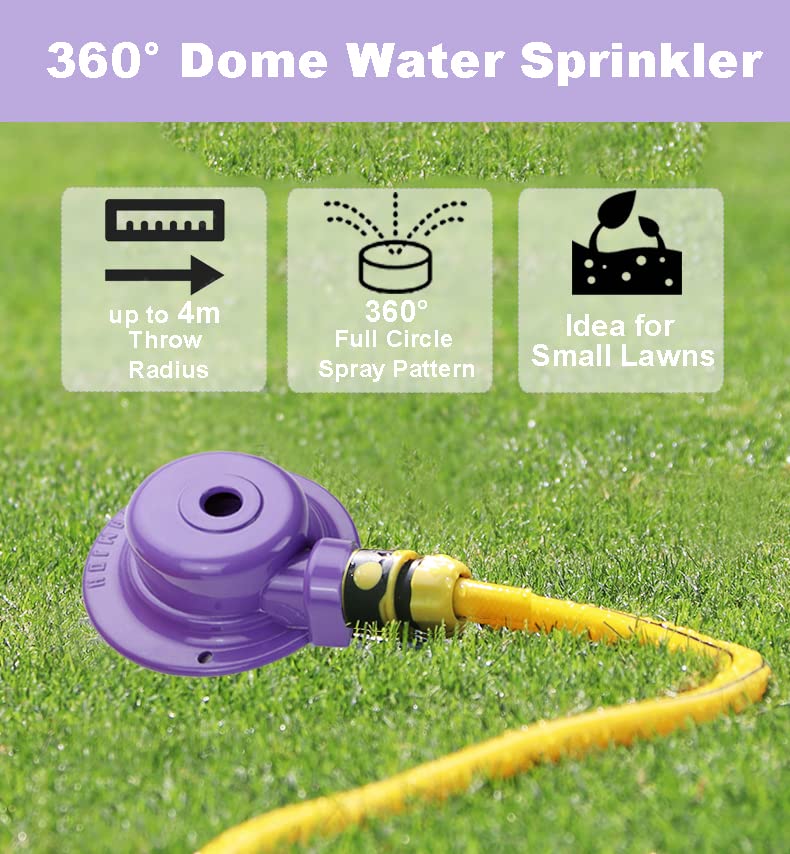 Keren Metal Lawn Sprinkler - Garden Water Sprinklers for Small to Medium Area Outdoor Yard