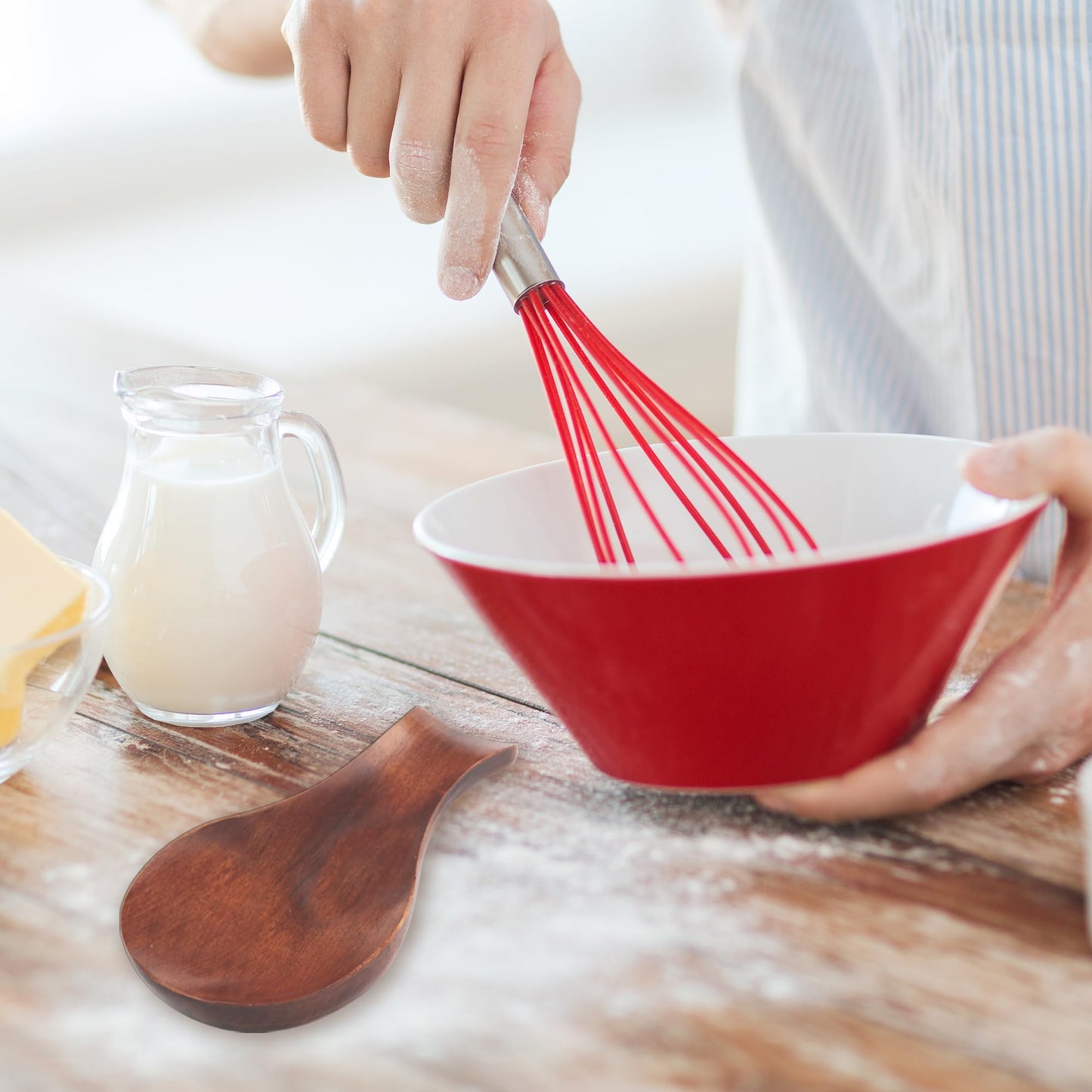 Wooden Spoon Rest for Stove Top - Spoon Holder for Kitchen Counter, Spatula, Cooking Tong, Modern, Smooth, 7.09 * 3.54in (Wood)