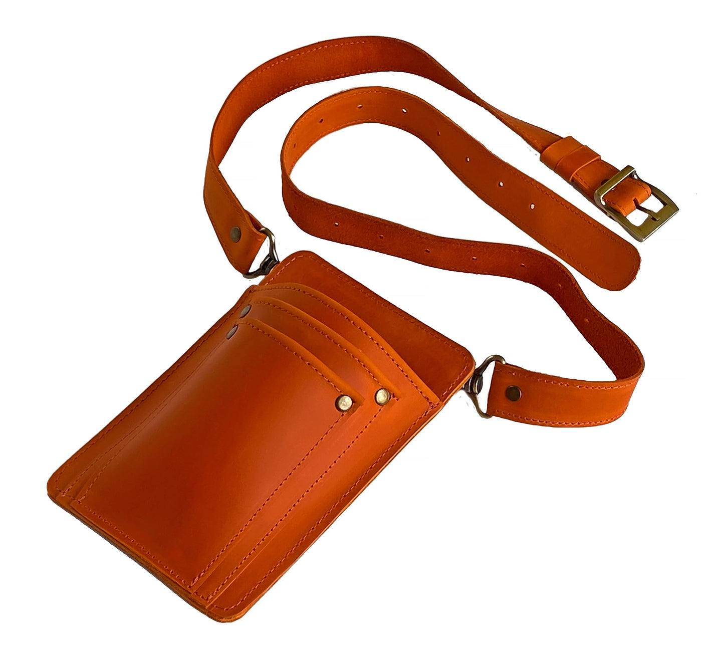 Leather Garden Tool Belt For Women - Orange Gardening Belt - Handmade Florist Tools - Gardner Belt - Best Gifts For Gardeners - Gardening Tool Belt - Florist Apron - Garden Belt For Women
