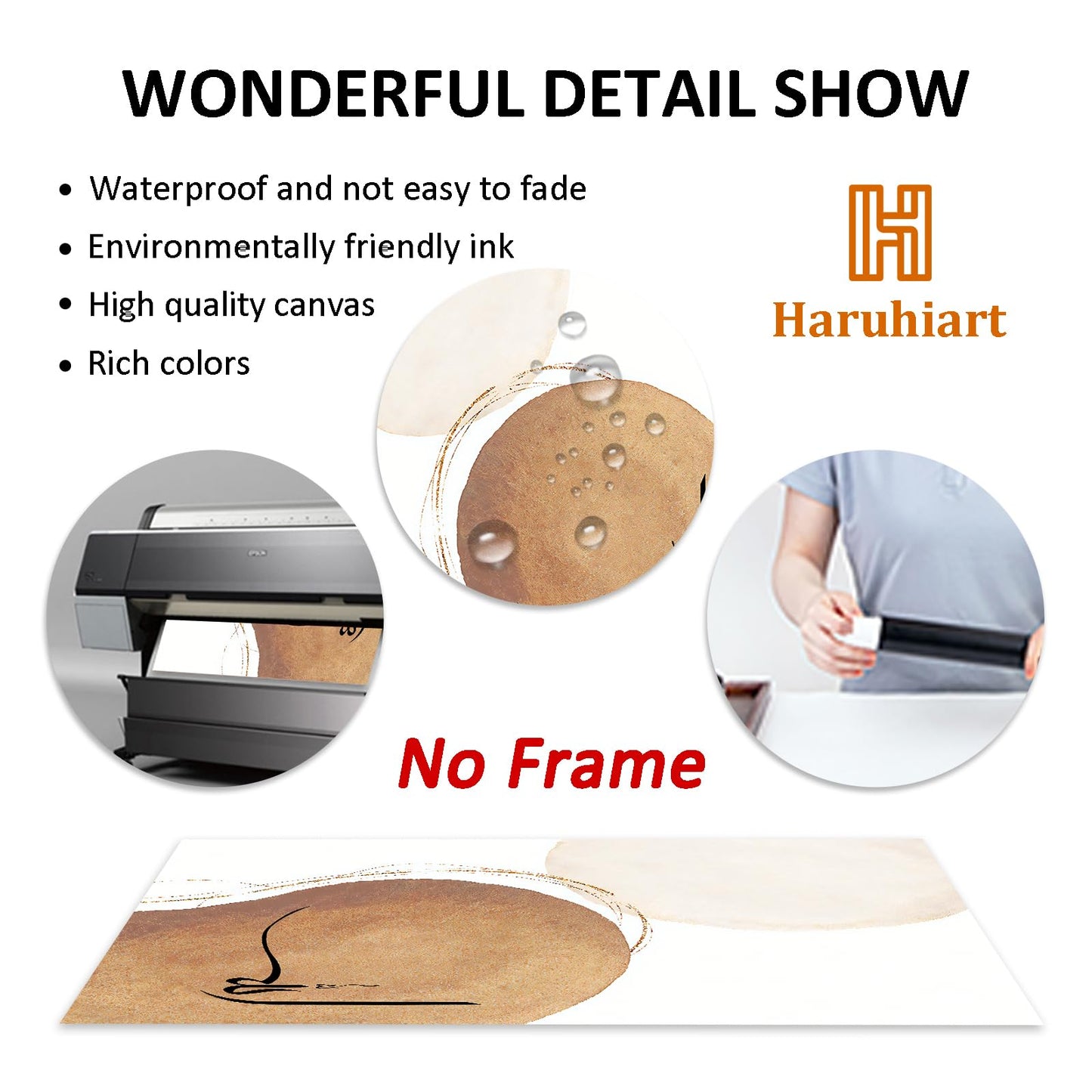 Islamic Wall Art Poster Muslim Painting Modern Islamic Art Boho Geometric Posters Hands Line Art Terracotta Artwork Quran Canvas Wall Art for Living Room Bedroom Wall Decor 16x24inchx3 Frameless