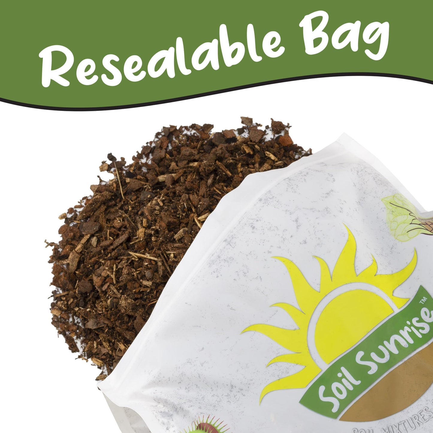 Soil Sunrise 100% Natural Pine Bark Mulch Nuggets (30 Quarts) Small Mulch Chips for Indoor/Outdoor Container Gardening, Ideal for Soil Supplement, Houseplant Mulch, and Terrariums