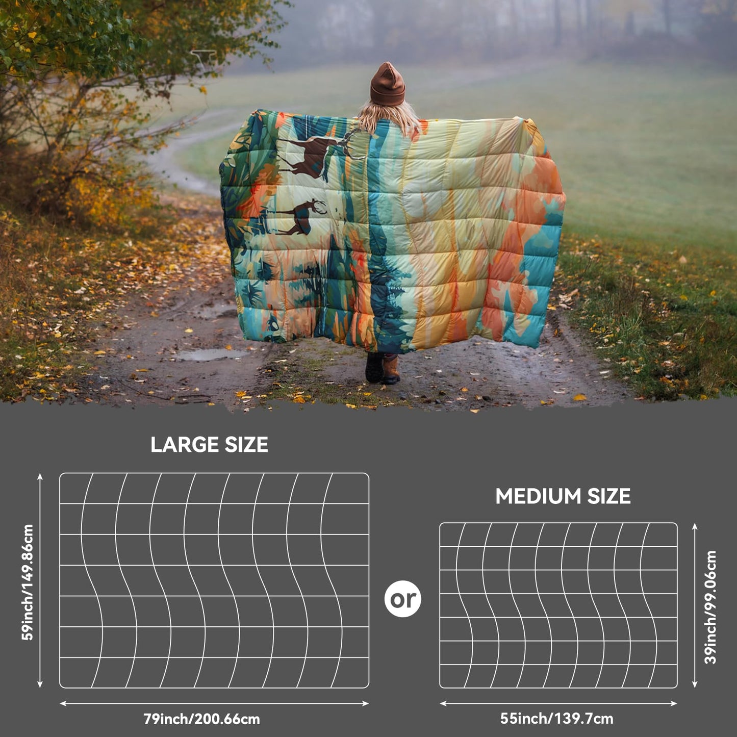 marshmallow dream Camping Blanket, Puffy Blankets Lightweight Windproof Resistant for Outdoors,Hiking, Backpacking,Car,Picnic,Stadium