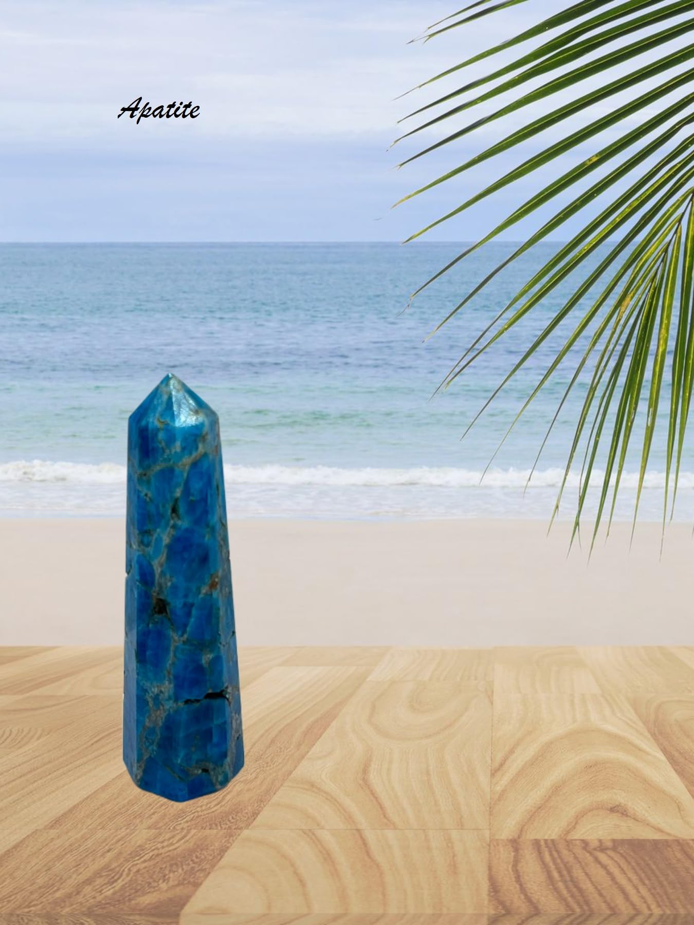 3 Inch Gemstones Apatite Obelisk Tower Jumbo Facet Aura Rock Crystal Natural Polished Earth Wand Spirit