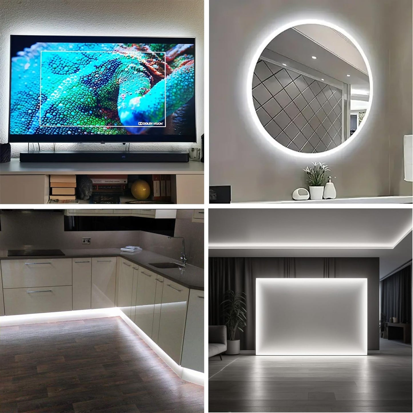 XINGZHI 3.28FT White Neon Light Strip, 5V USB White Led Strip Lights with Touch Controller, Flexible Neon Rope Light for Bedroom, Party, Home Decor, Poster Lights