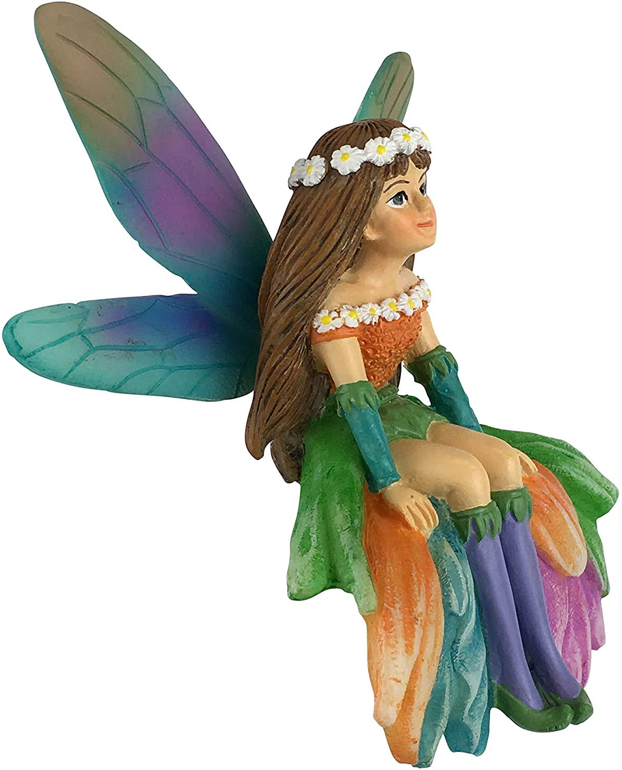 GlitZGlam Daisy The Gorgeous Miniature Fairy for Your Fairy Garden/Miniature Garden