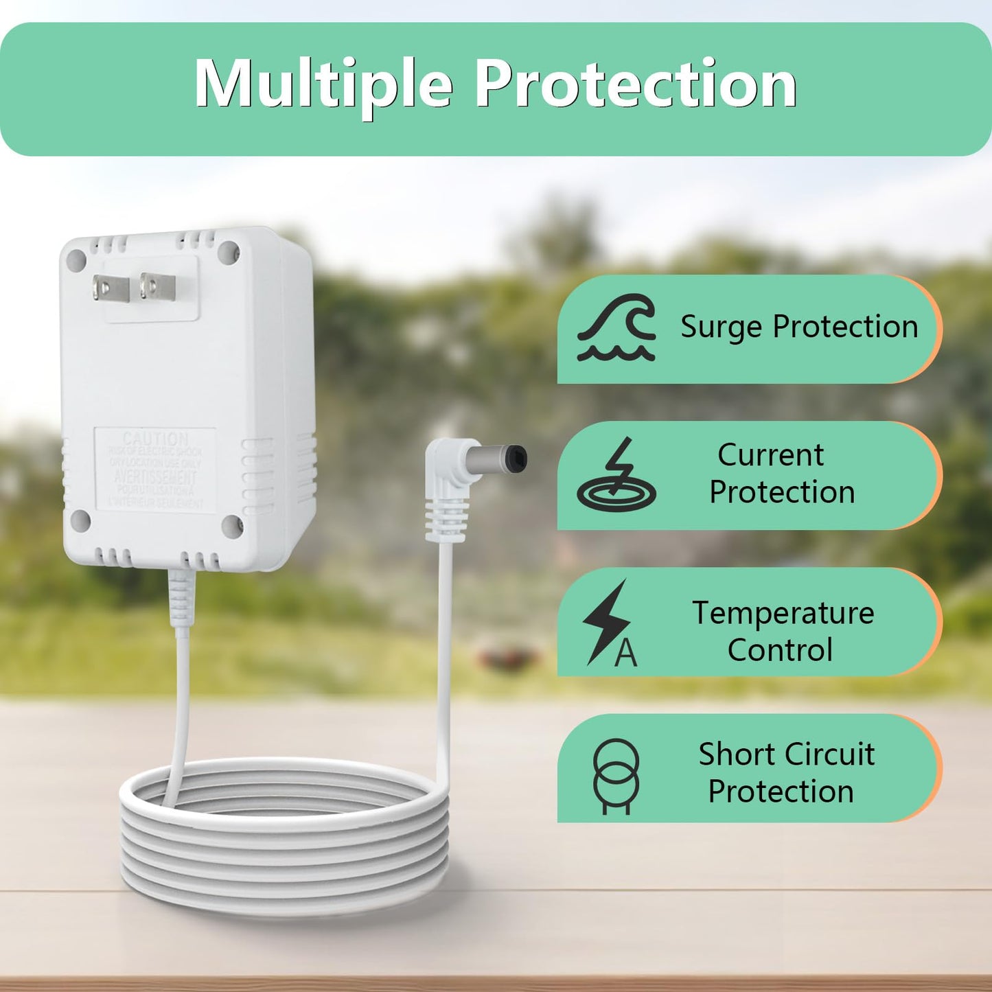24VAC 1A Adapter Compatible with Rachio Smart Sprinkler Controller, Indoor Irrigation System Controller Accessories Power Supply Cord Charger