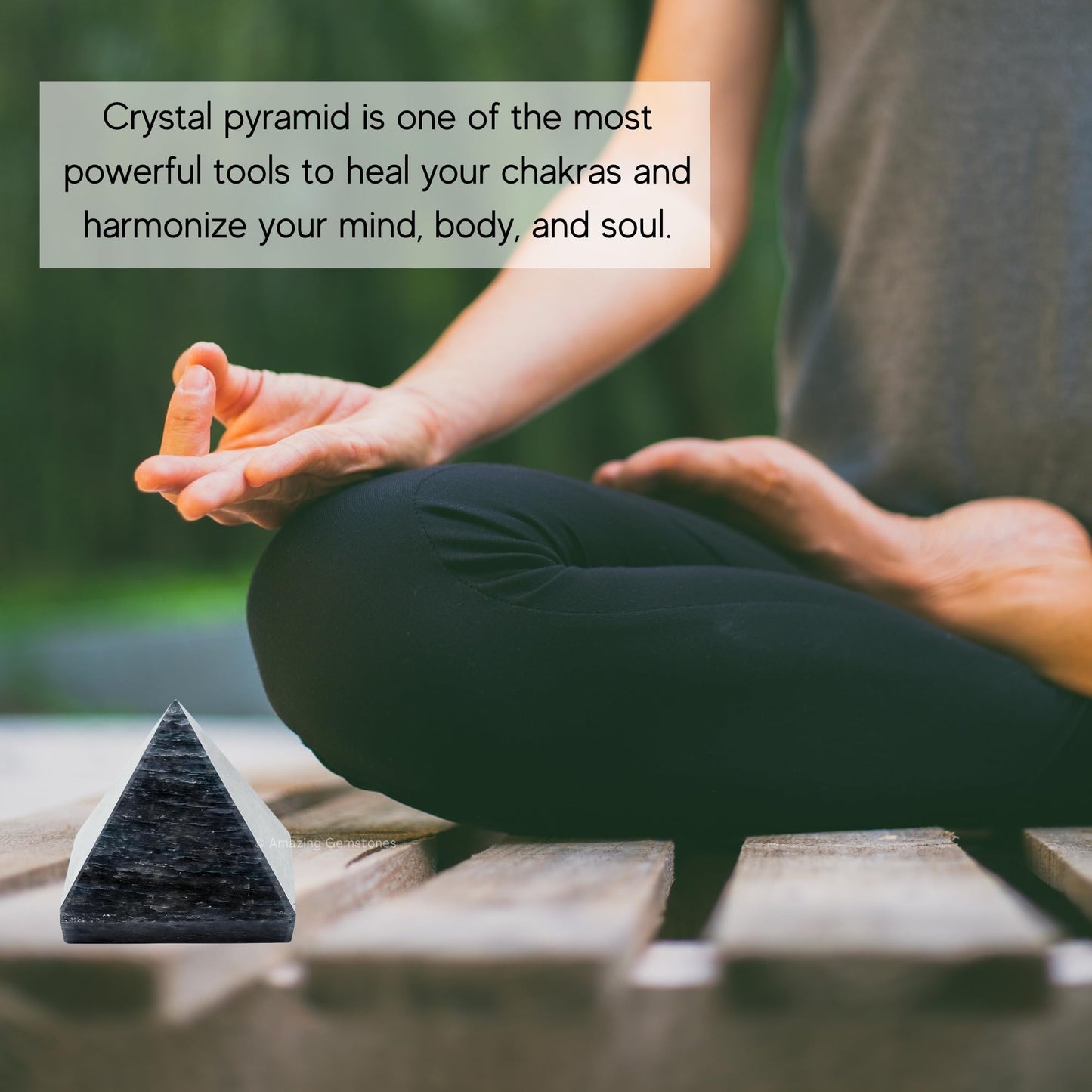 Amazing Gemstone Blue Aventurine Pyramid Crystal Healing Stones - 2" Great Pyramid Figurine of Natural Stone Pyramid for Meditation, Reiki, Chakra Balancing and Crystal Pyramids Grid