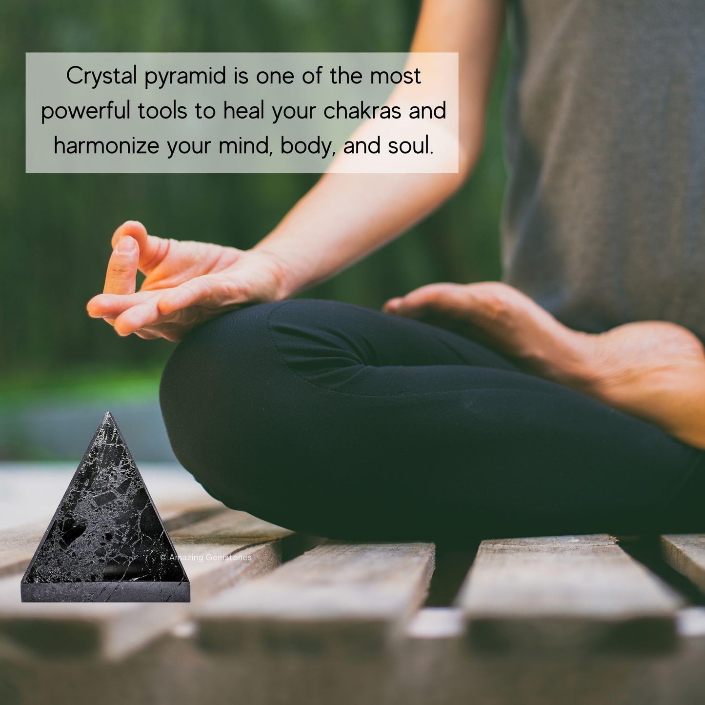 Amazing Gemstone Natural Black Tourmaline Pyramid Crystal Healing Stones - 2" Great Pyramid Figurine of Natural Stone Pyramid for Meditation, Reiki, Chakra Balancing and Crystal Pyramids Grid