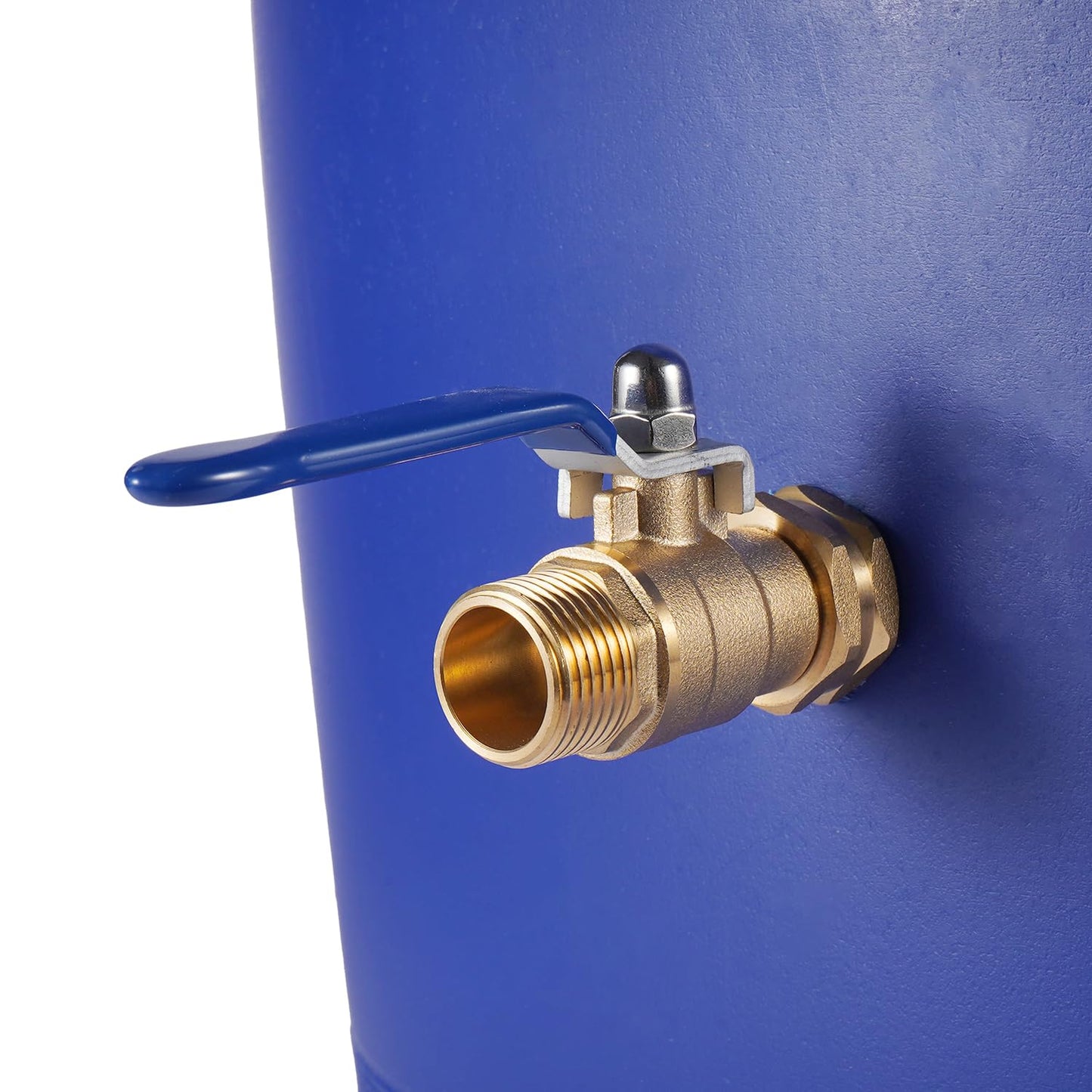 BILAL Heavy Duty Garden Hose Shut Off Valve with Long Handle, High Flow Hose Ball Valve 3/4" GHT Brass Water Valve Shutoff Tool with Rubber Washers, Garden Hose Connector Adapter Fittings (2 Pack)