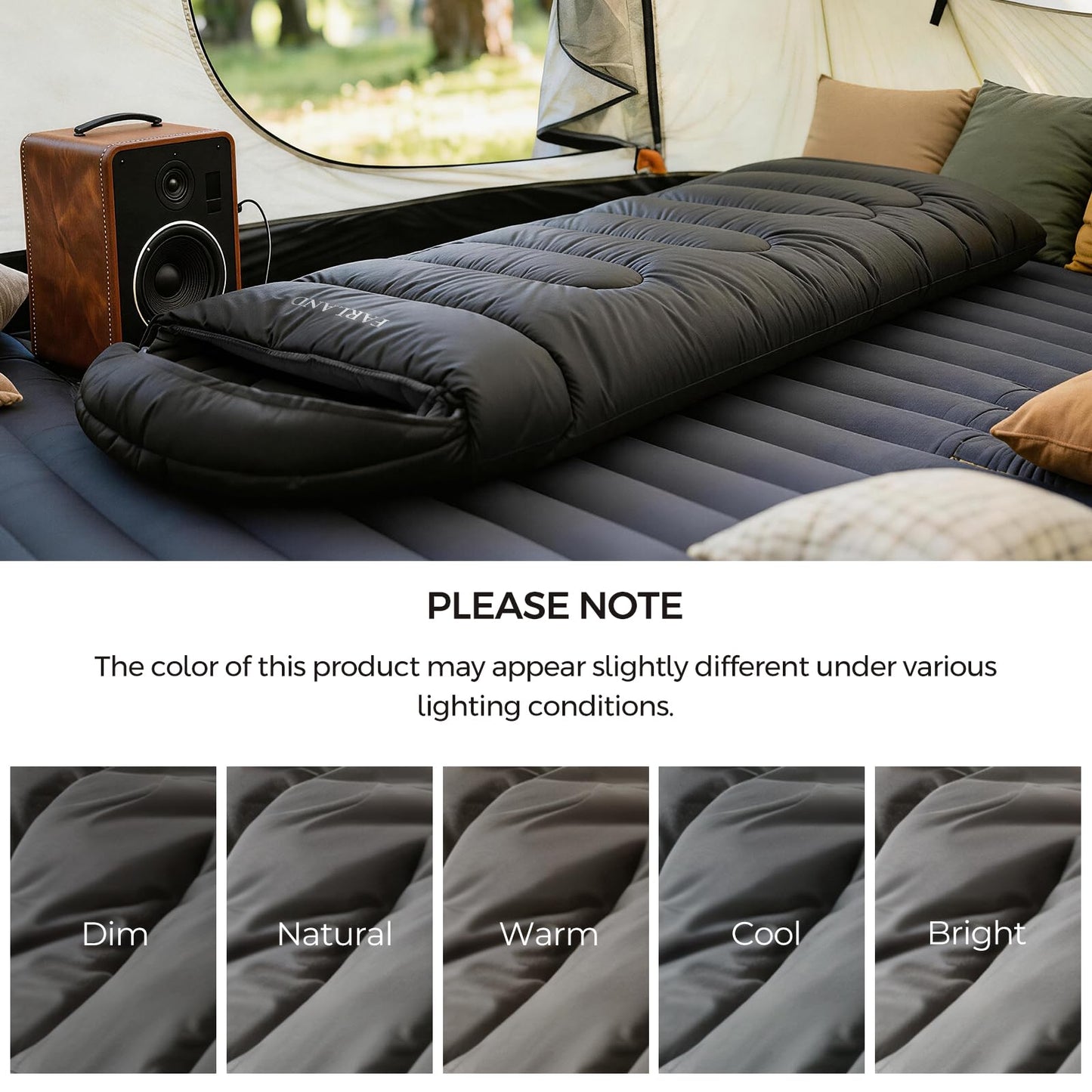 FARLAND Sleeping Bag for Adults, Cold Weather & Warm Plush Fleece-Lined Interior - Portable Waterproof Windproof with Compression Sack for Camping Hiking Traveling Indoor & Outdoor