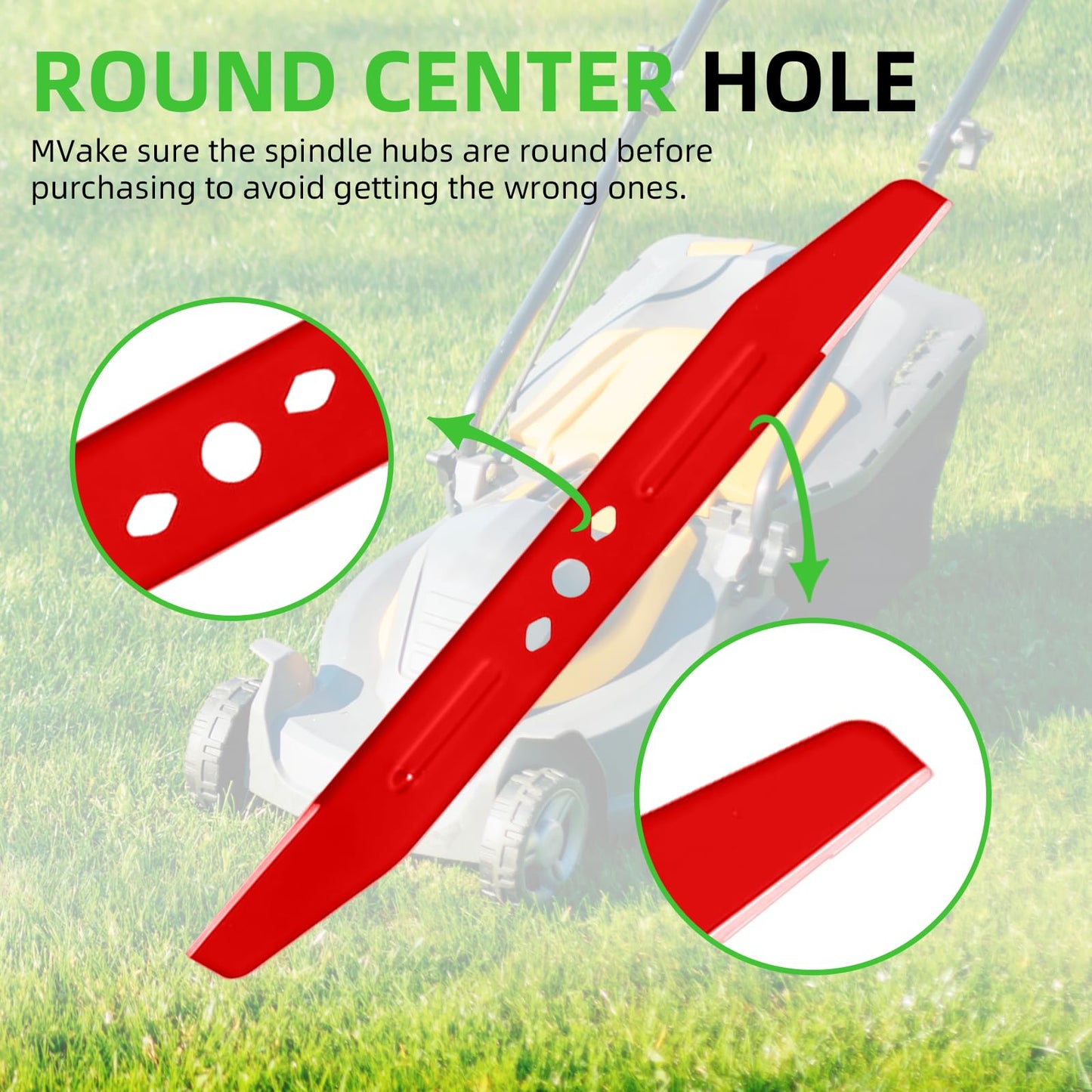 MAXPRO 2 Packs Mower Mulching Blade Compatible with Powerr+ 56V Models LM2133 LM2130 LM2135SP LM2130SP LM2156SP and LM2150SP Replaces AB2101D (LM2133)