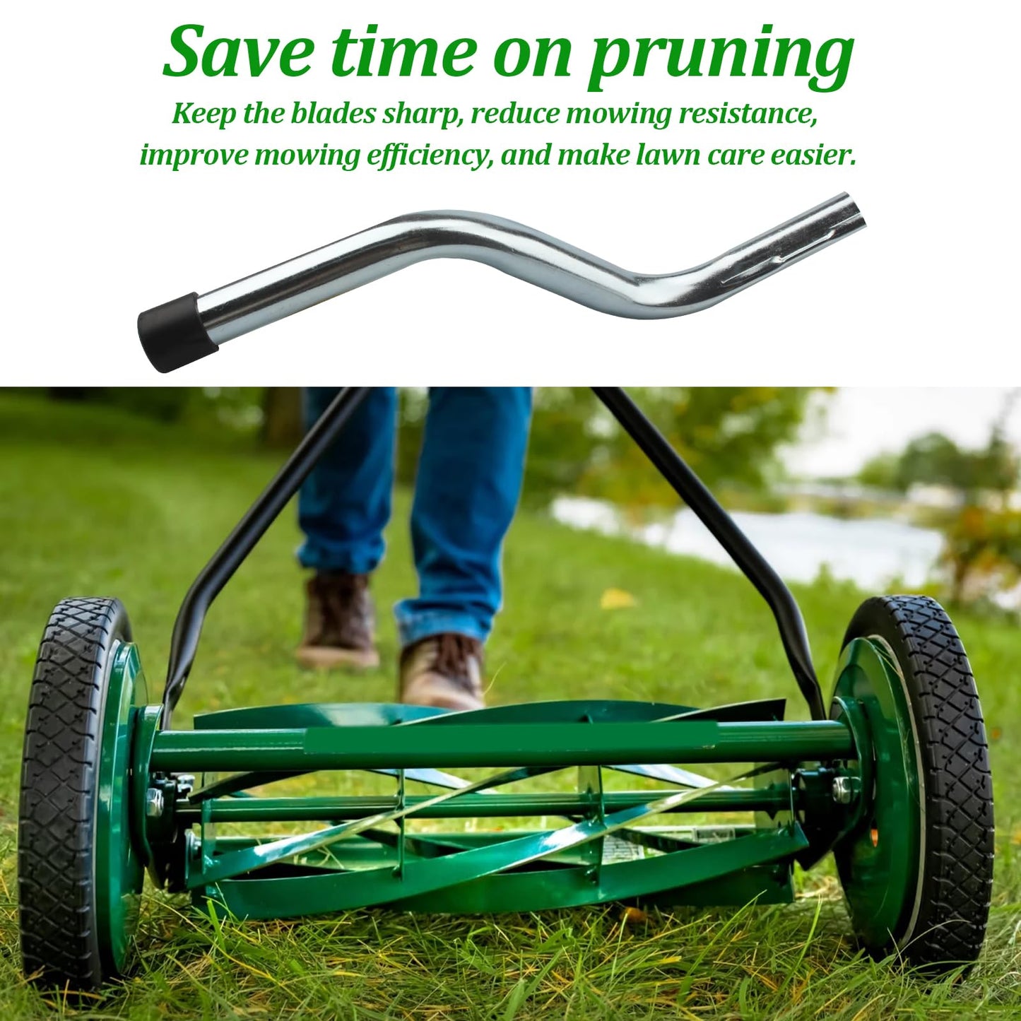 AAAQQ SK-1 Compound Sharpening Kit Compatible with Push Reel Lawn Mower, Reel Lawn Mower Sharpening Kit, Manual Push Lawn Mowers Sharpening Kits