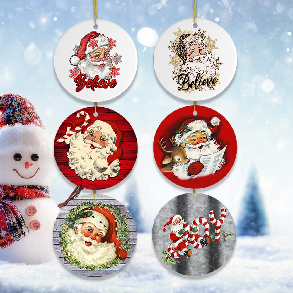 Vintage Santa Claus Mega Christmas Ornament Bundle