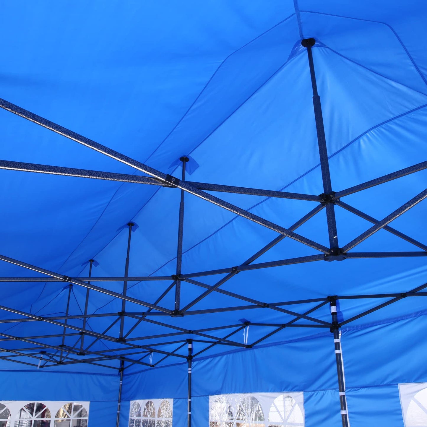 COBIZI 10x30 Pop Up Canopy with 8 Sidewall,Heavy Duty UPF 50+ All Season Wind Waterproof Commercial Outdoor Wedding Party Tents for Parties Canopy Gazebo with Roller Bag(10 x 30 ft Gray)