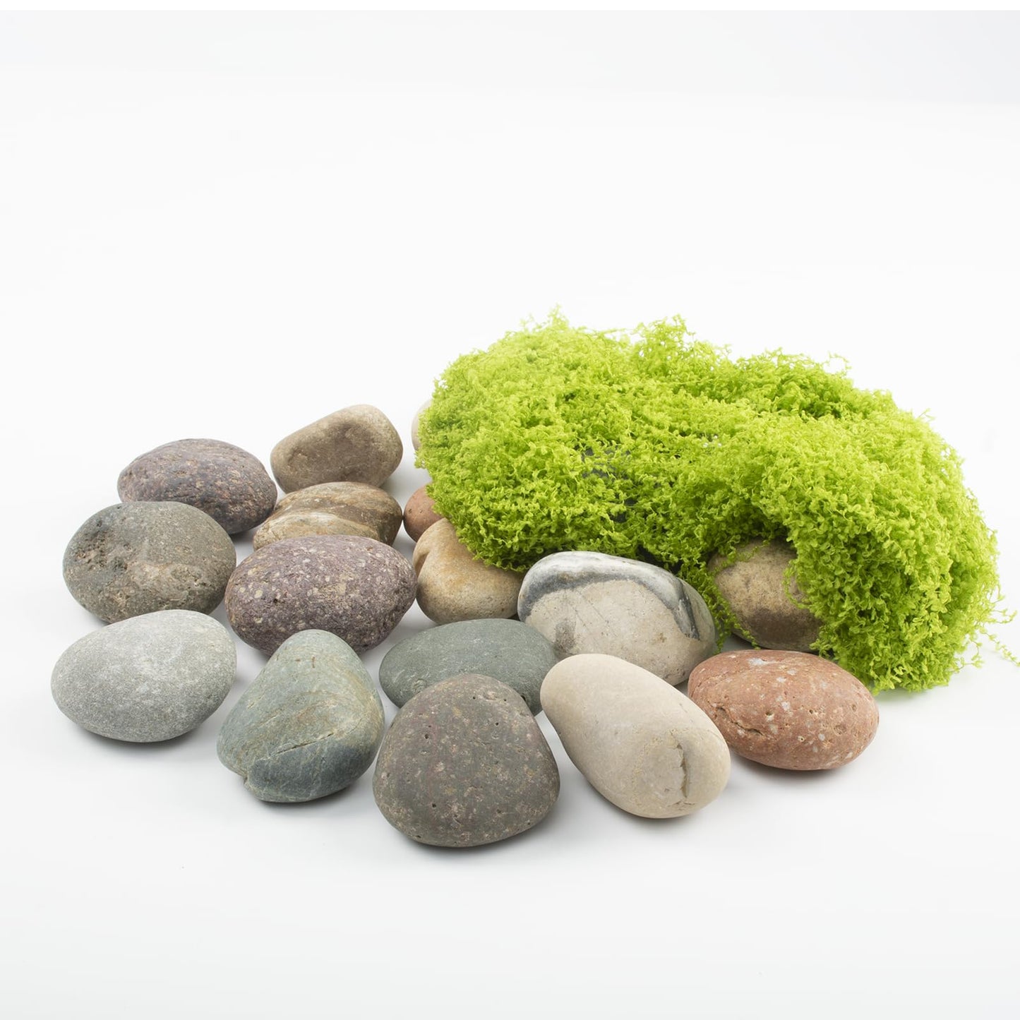40 LBS Natural Pebbles - 1-2 inch Natural River Stones, Screened Decorative River Rocks for Landscaping, Garden Pathway, Plant Stones, Craft Walkways, and Outdoor Decorative