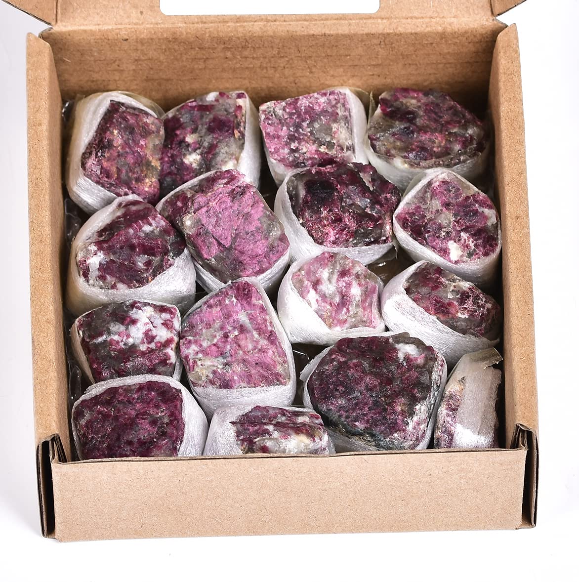 JIC Gem 12-16Pcs 0.7 Lbs irregular shape unpolished raw Madagascar natural Pink Tourmaline Quartz Crystals and Healing Stones,0.32KG Gemstone Crystal Bulk rough Stones