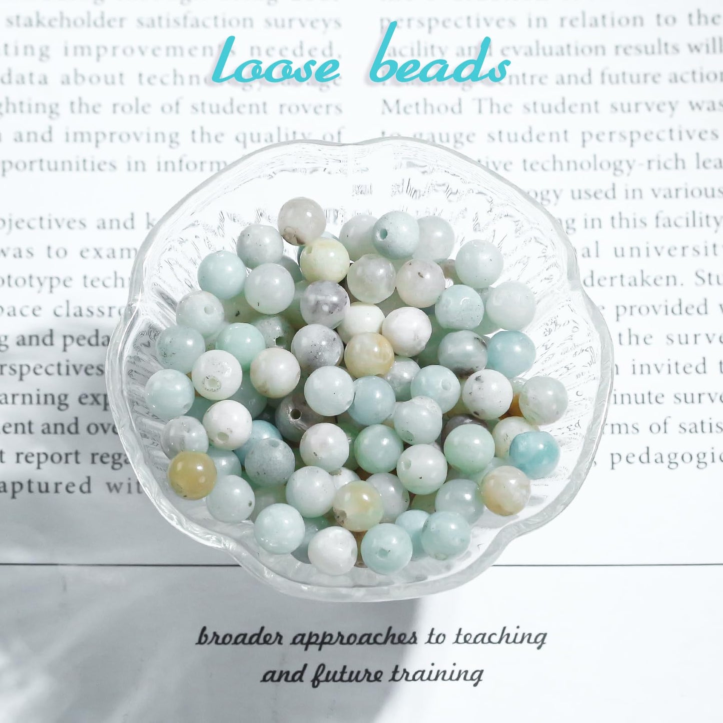 Natural Gemstone Round Loose Beads for Jewelry Making DIY Crystal Energy Healing 1 Strand 15" (Amazonite, 4mm (15"/Strand))