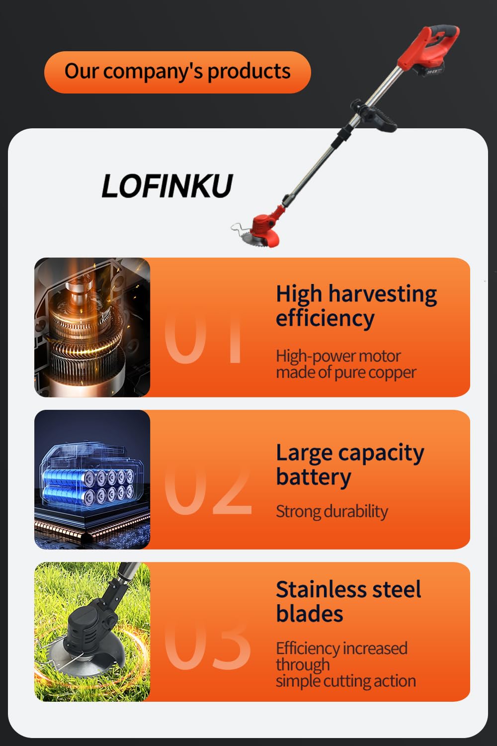 Cordless Weed Wacker,Electric Weed Eater,Grass Trimmer Cordless,2 Batteries,Lightweight and Foldable Design,Weed Erimmer,String Trimmers, Red