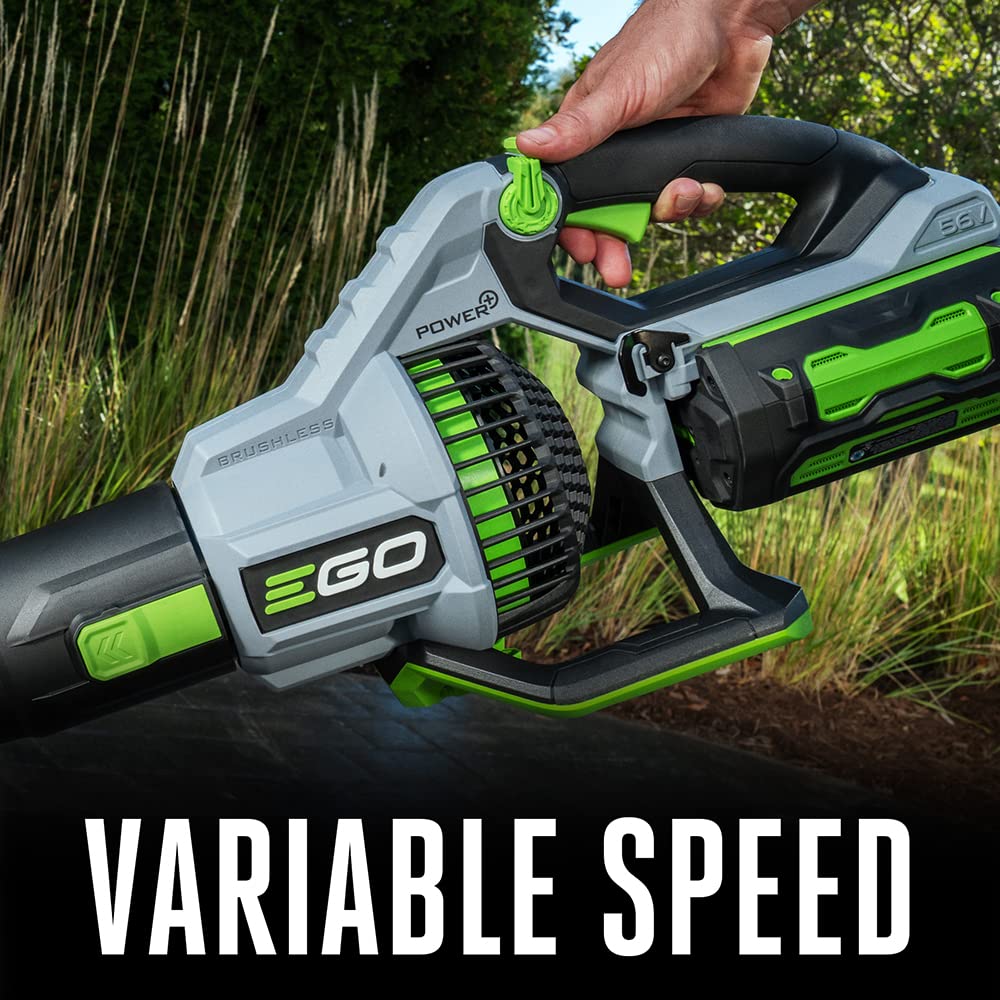 EGO POWER+ Leaf Blower Cordless 765 CFM with 56V 5.0Ah Battery and 320W Charger Included (LB7654) Plus Extra 2.5Ah Battery (BA1400T)
