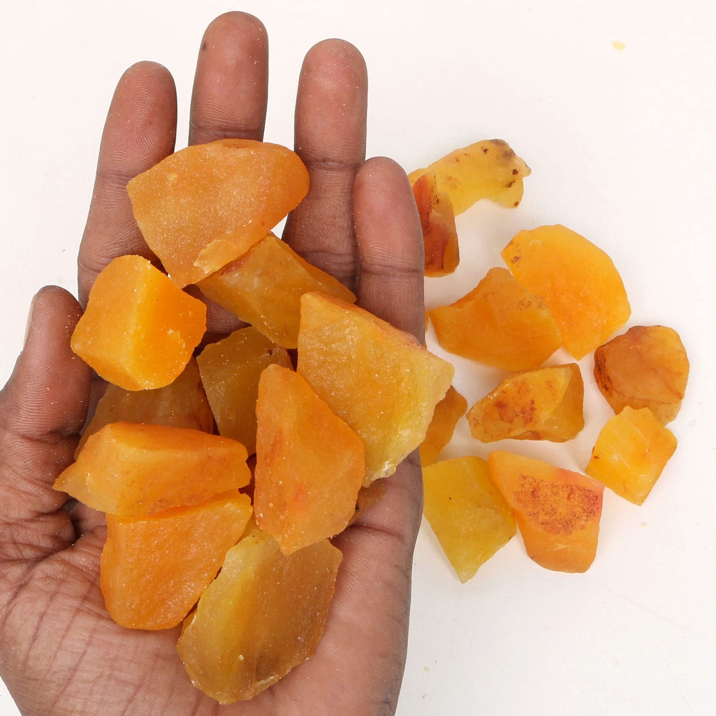 REAL-GEMS Natural Raw Healing Crystals Rough Stones for Tumbling, Cabbing, Polishing, Wire Wrapping, Wicca & Reiki Crystal Healing, Mix Gemstones,7 Chakra (Yellow Sapphire)