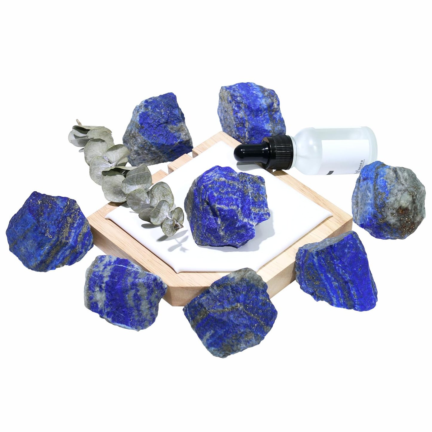 Nvzi Raw Lapis Lazuli Stone Crystals Bulk, Real Gemstones and Crystals, Rocks and Minerals, Healing Crystals, Quartz Crystals and Healing Stones, Cuarzos Originales De Energia Y Piedras(1LB)