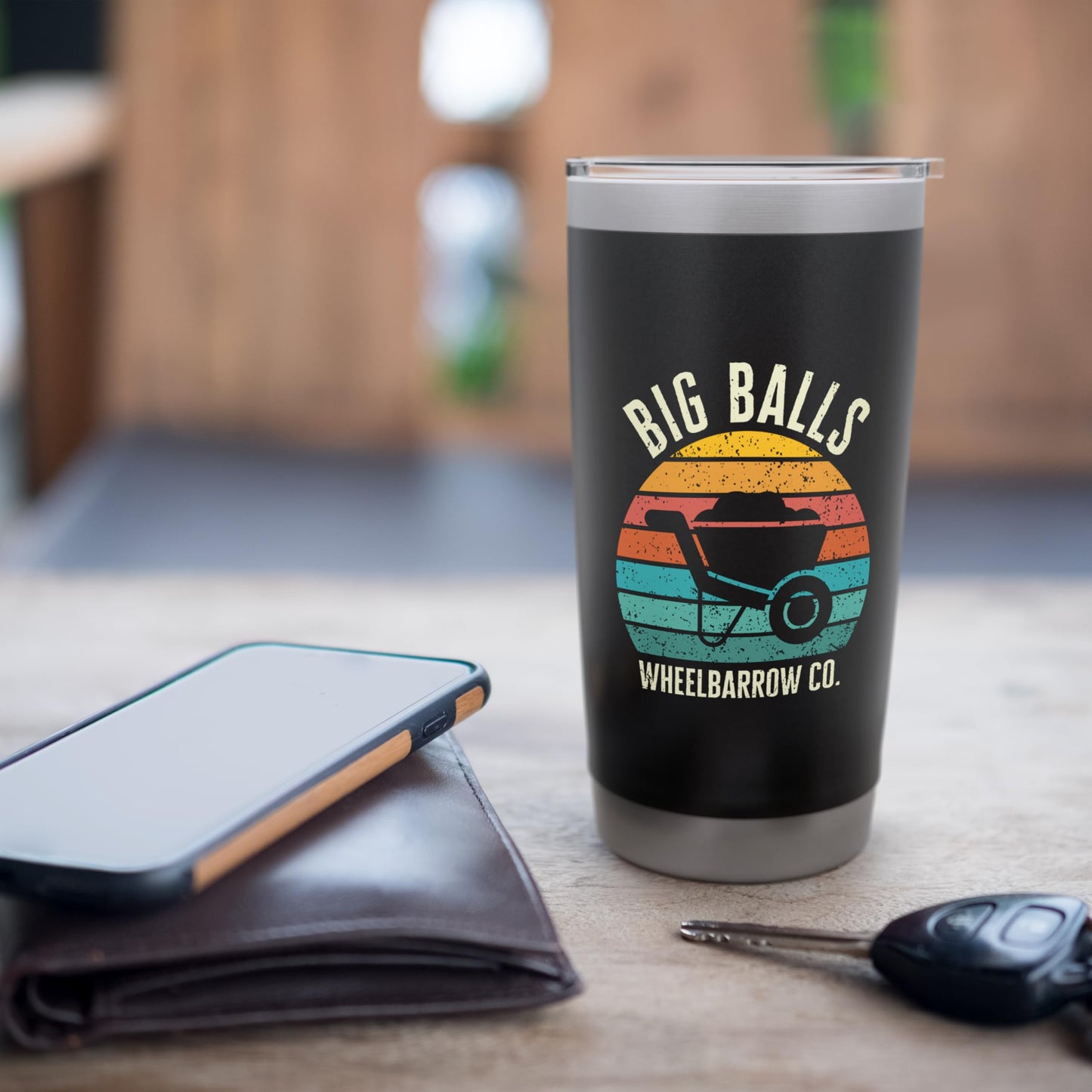 Big Balls Wheelbarrow Company Company Stainless Steel Insulated Tumbler