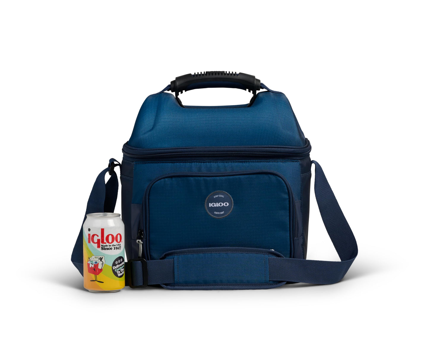 Igloo Gripper Hardtop Lunchbox | 22 Can Capacity Cooler Bag | Blue Shale