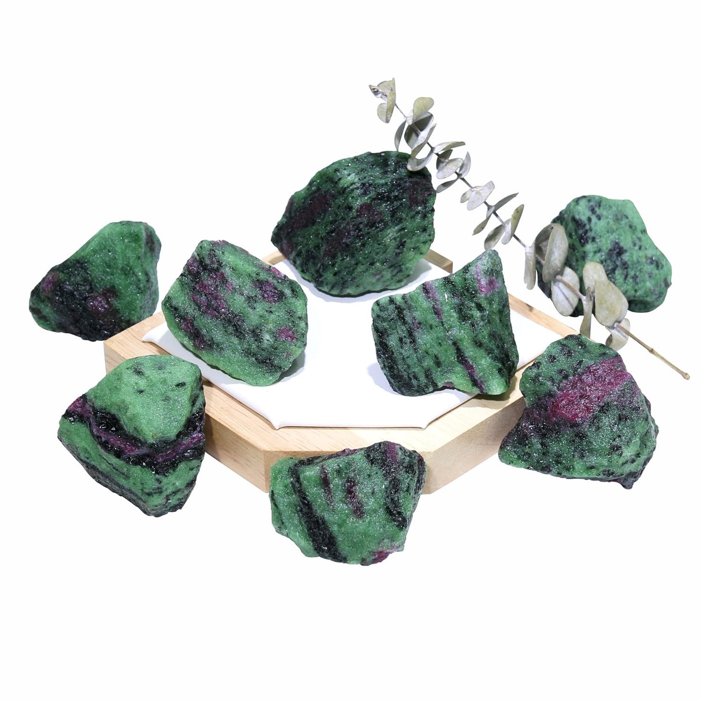 Nvzi Raw Ruby Zoisite Crystals Bulk, Real Gemstones and Crystals, Rocks and Minerals, Healing Crystals, Quartz Crystals and Healing Stones, Cuarzos Originales De Energia Y Piedras(1LB)