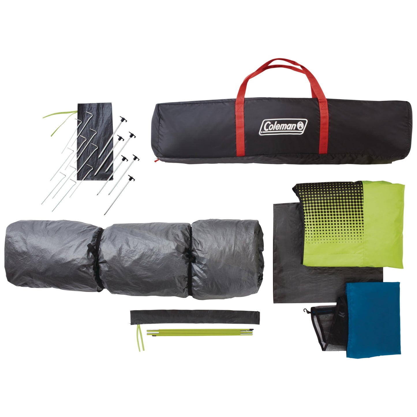 Coleman 4/6/8/10 Person Instant Camping Tent with 1-Minute Setup, Large Family Tent with Pre-Attached Poles, Air Vent, & Carry Bag, Sets Up in About 60 Seconds