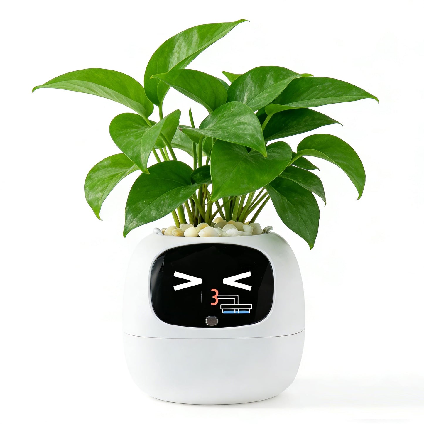 XEANIXIE Ivy 2nd Gen Smart Plant Robot ā Interactive AI Pet with 100+ Emotional Expressions, 15+ State Reminders,54+ Plant Care Guides,Cute Desk Companion for Home Office, Unique Gift (White)